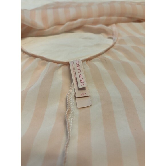 Victoria's Secret Medium Pink Sheer Slip Jeweled Neckline Tie Open Back - Picture 5 of 5